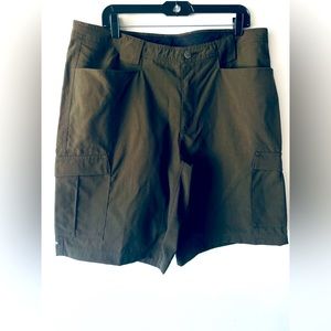 Columbia Nylon Cargo Shorts Titanium Army Green Utility Hiking Men’s 38” #4